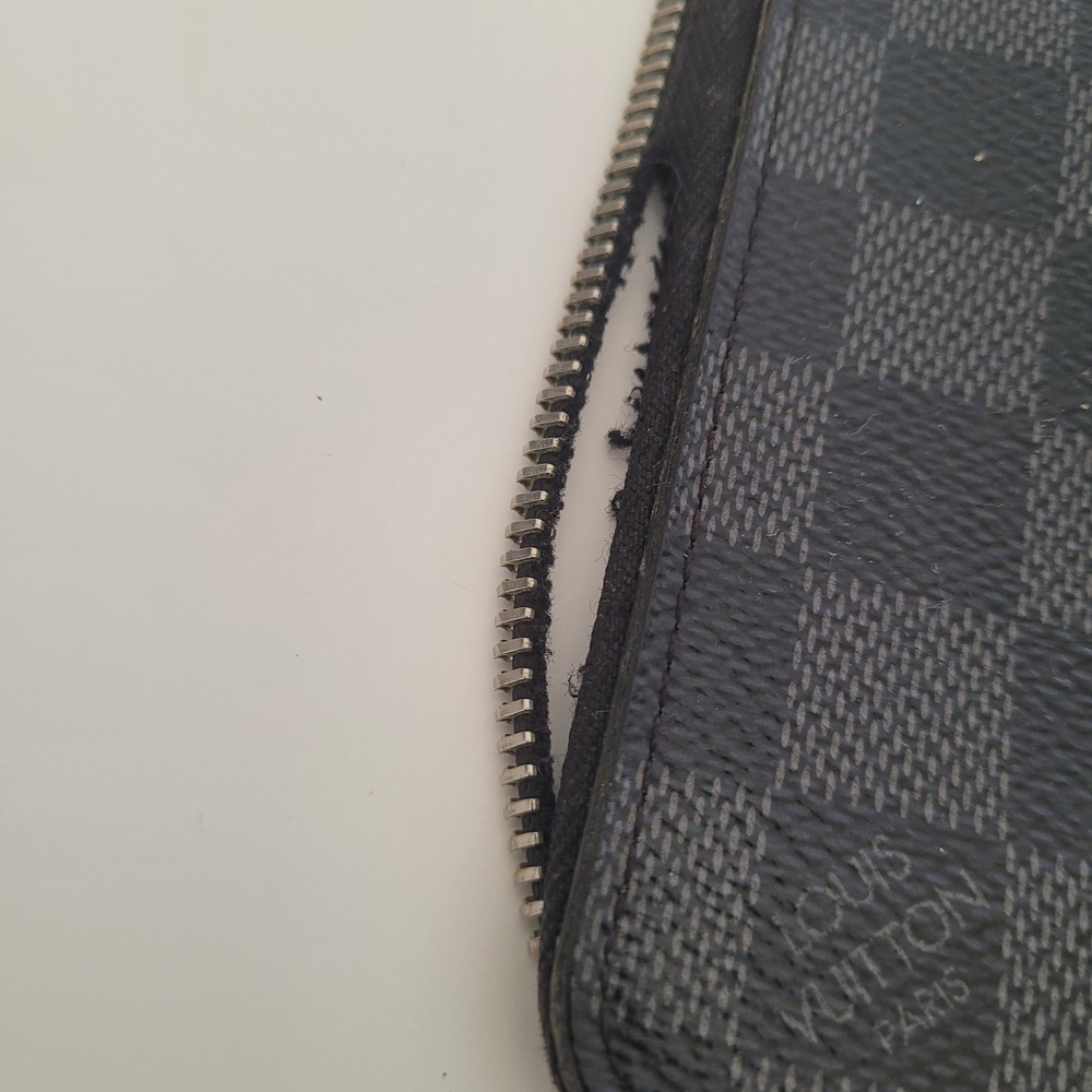 Louis Vuitton Zippy Organizer Damier Graphite Canvas Wallet GI4108 AS IS - Picture 7 of 15